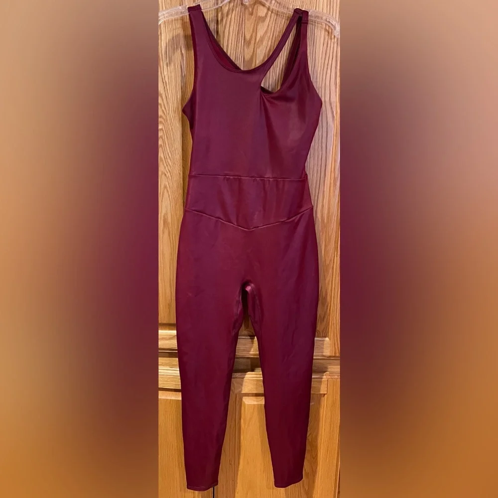 Free People Movement In My Orbit One-Piece Jumpsuit in Cowboy‎ Red Size Small